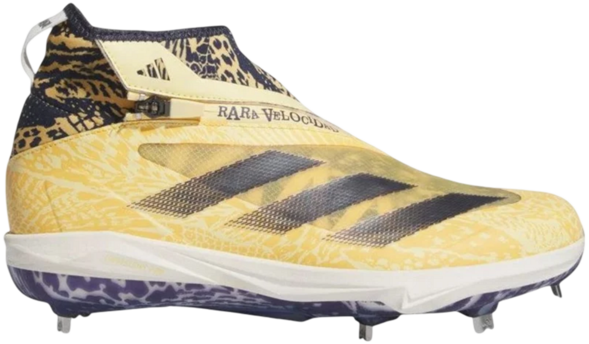 Adidas Impact+ Yellow/Navy Metal Cleats