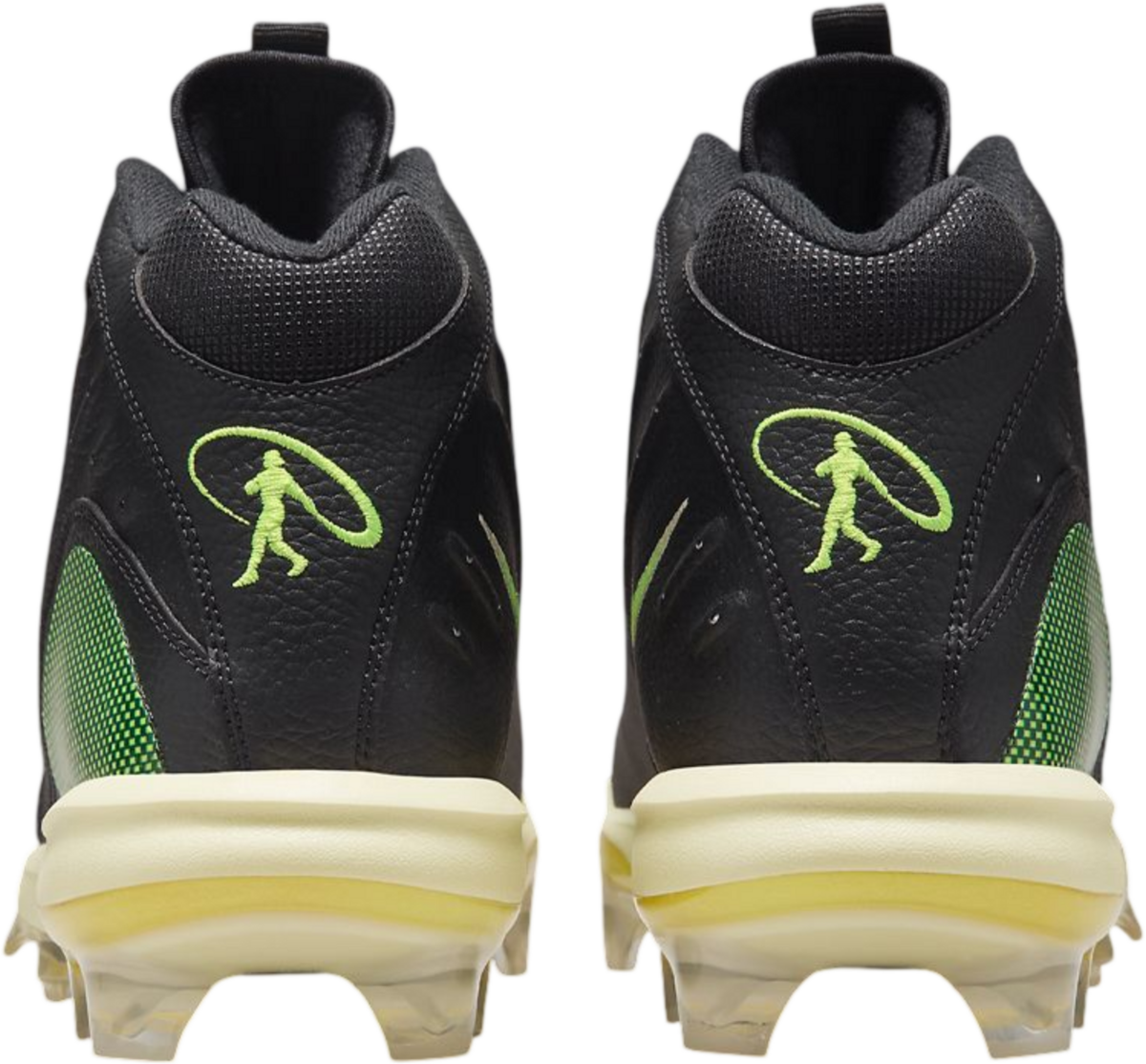 Nike Griffey 2 Black/Volt Rubber Cleats