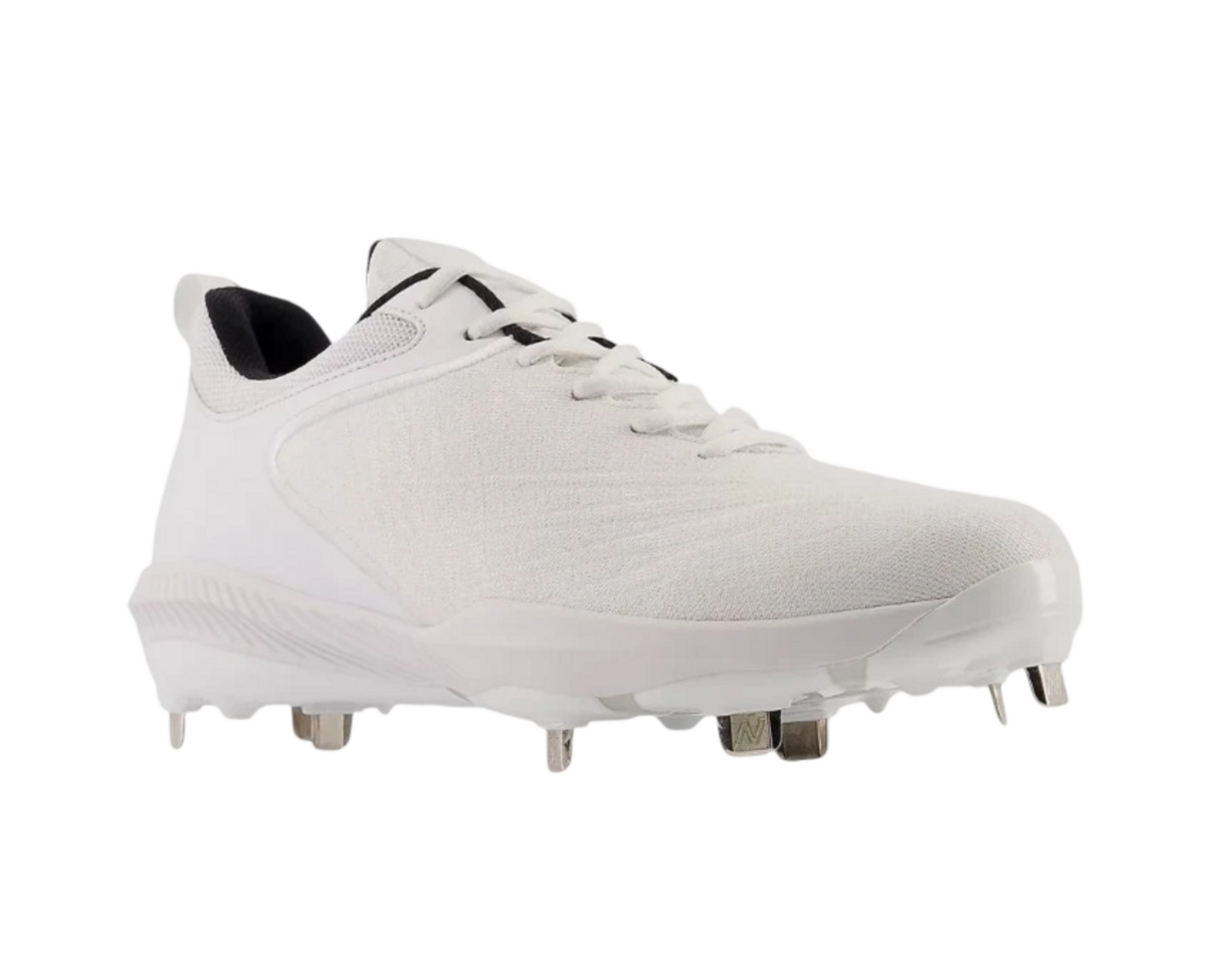 New Balance L4040AW6 White Metal Cleats