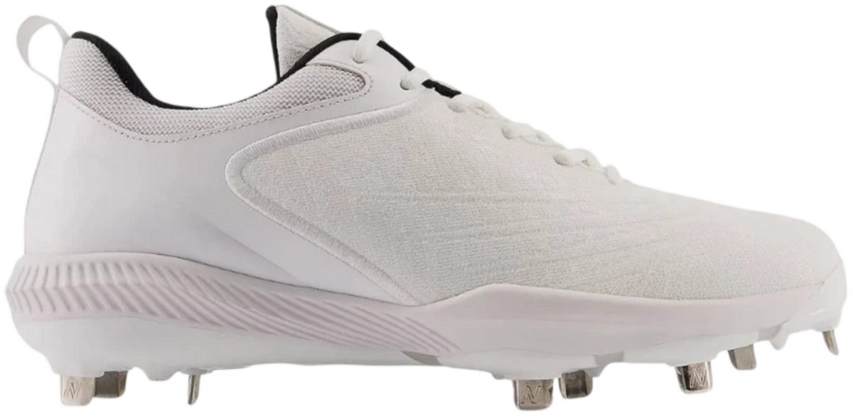 New Balance L4040AW6 White Metal Cleats