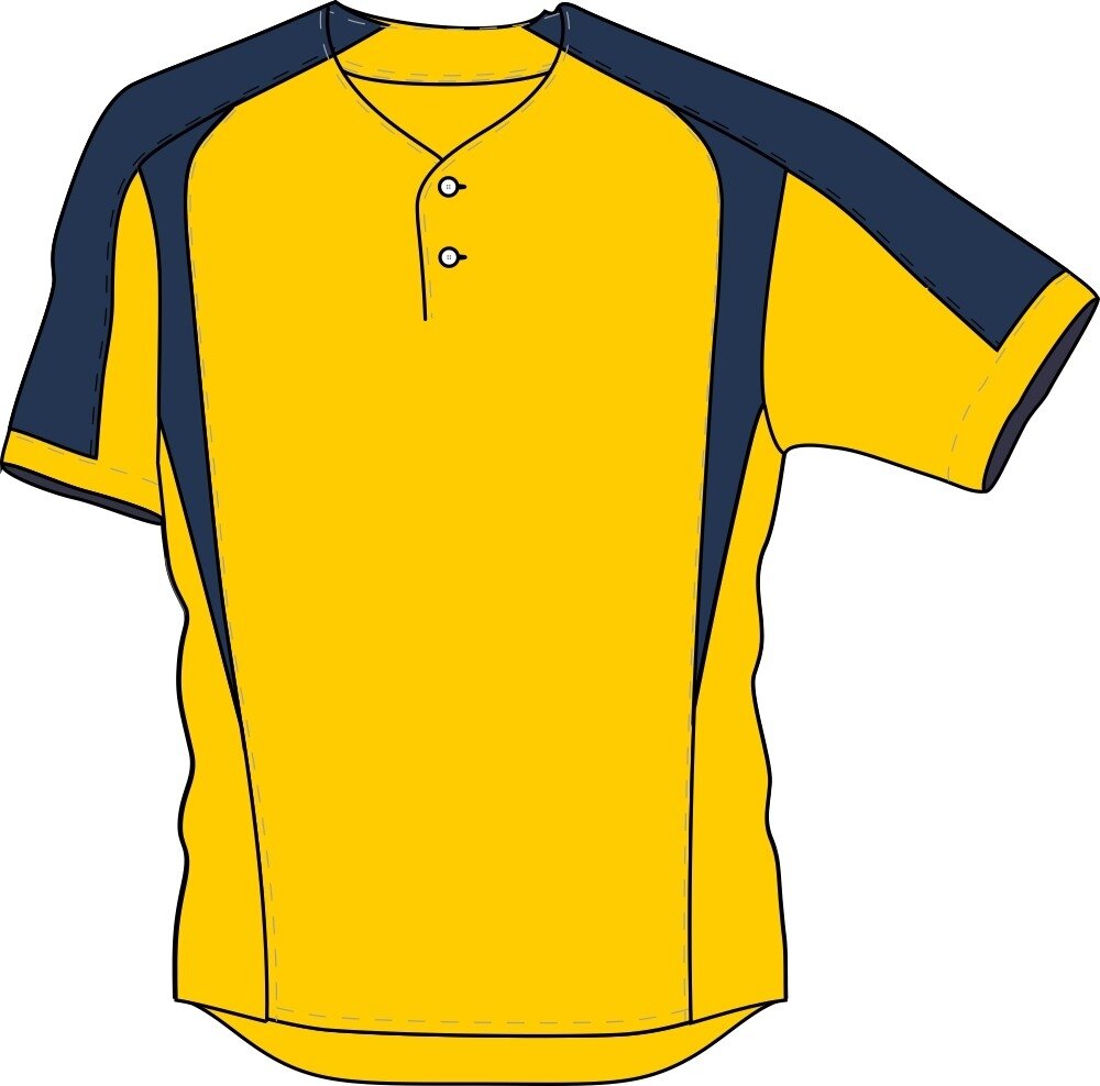 JE 2 Button NL - Baseball/softball jersey
