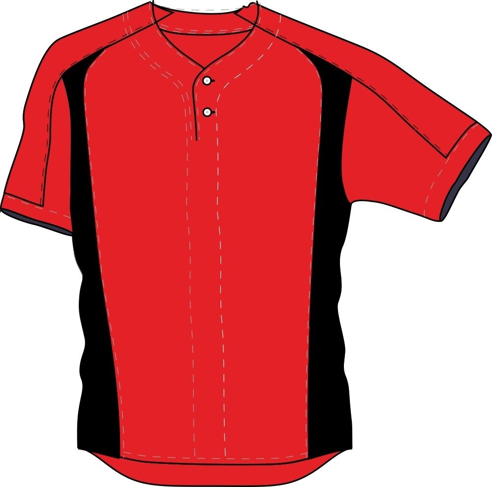 JE 2 Button NL - Baseball/softball jersey