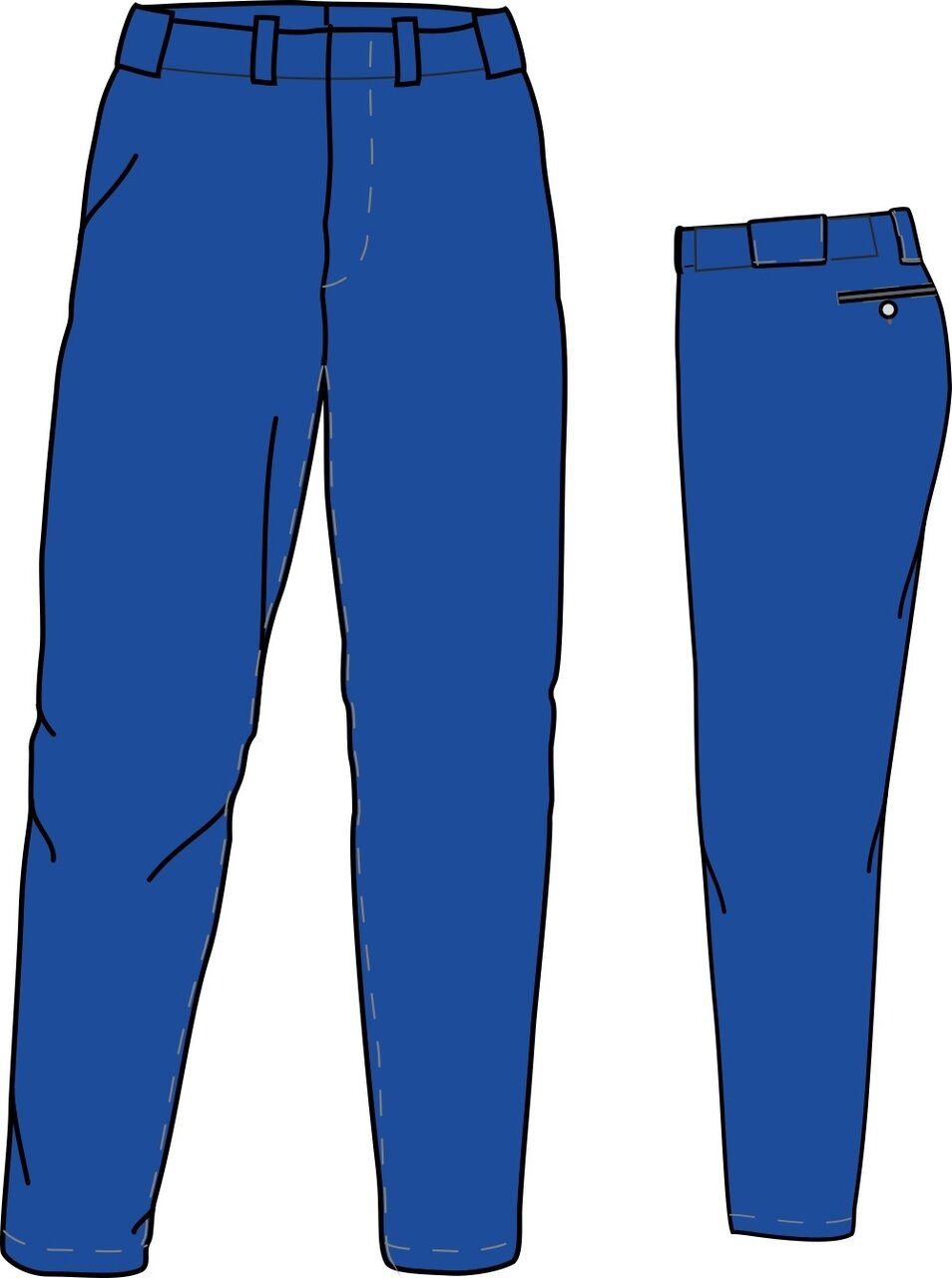 PA PRO - SSK Polyester Baseball/Softball Pants Royal