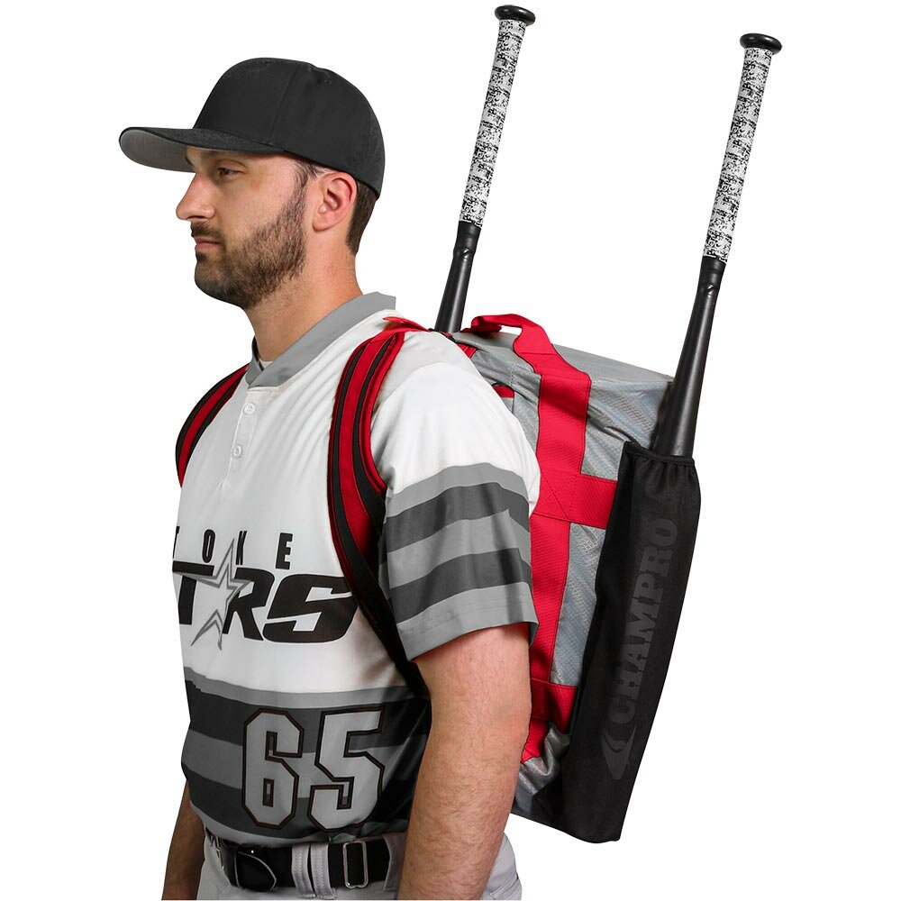 Champro Base Knock Duffle Pack Scarlet