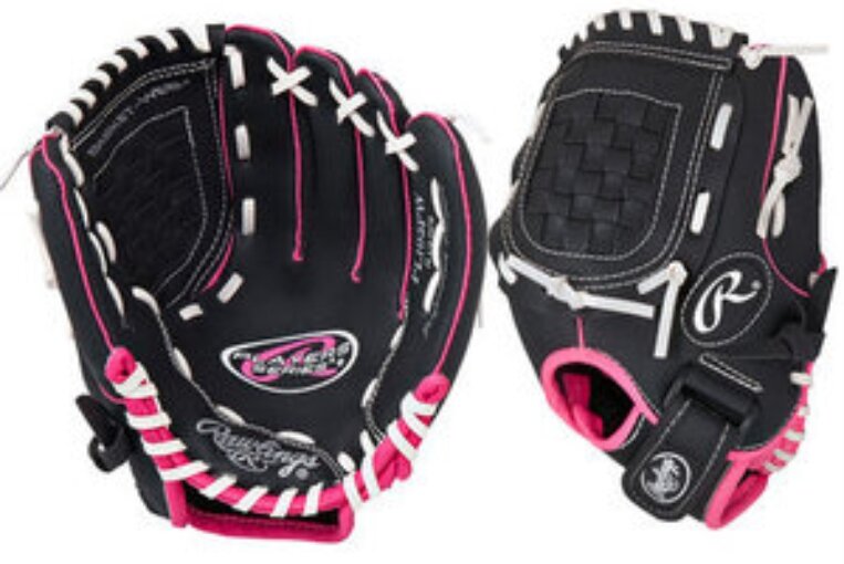 Rawlings Players Series 10" Youth Glove Black/Pink RHT