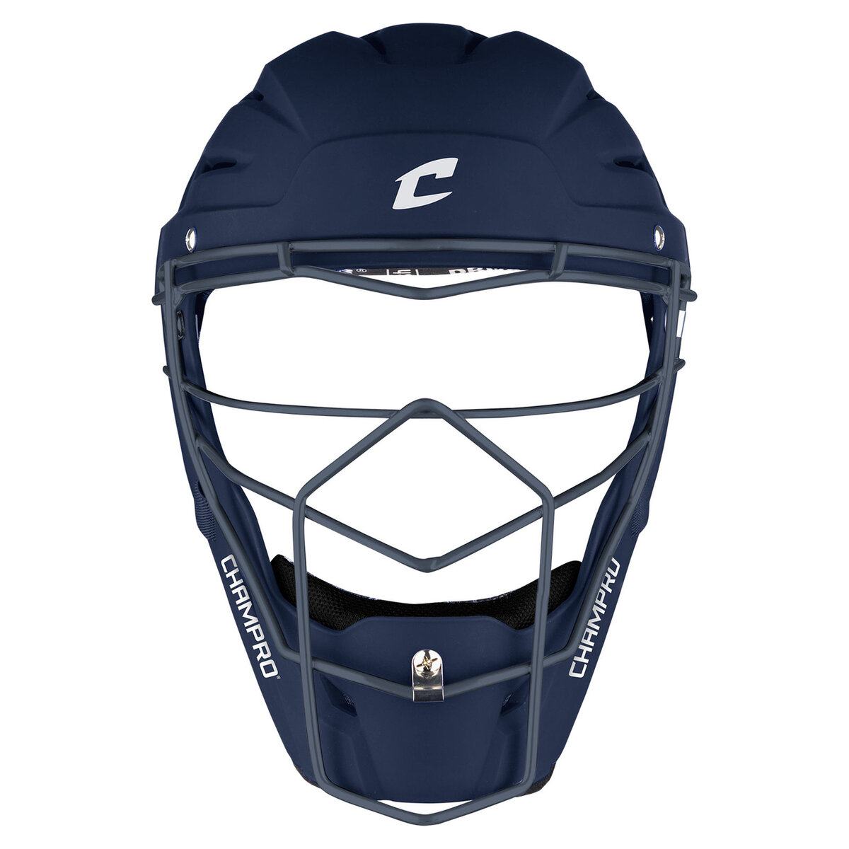 Champro Optimus Pro Rubberized Matte Catcher Helmet Adult Navy