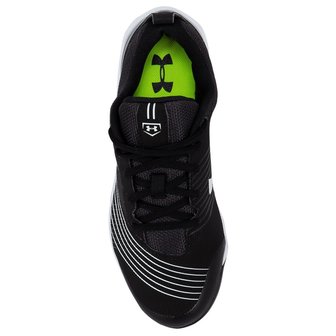 Under Armour Glyde Black/White Stripes Metal Cleats