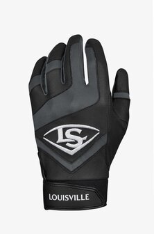 LS GENUINE BL - Louisville Slugger Genuine Batting Gloves BLACK YS T/M XXL