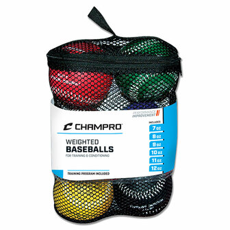 CBB7S - Weighted Training Baseballs Complete set 