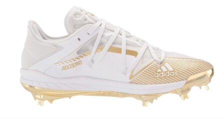 Adidas Afterburner 7 White/Gold Metal Cleats