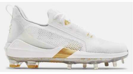 Under Armour Harper 6 White Metal Cleats