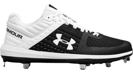 Under Armour Yard 2 Black/White Metal Cleats