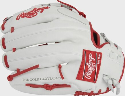 Rawlings Liberty Advanced Softball 12.5&quot; All-Round Glove White/Red RHT