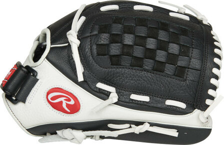 Rawlings Shut Out Softball 12.5&quot; Outfield/Pitcher Glove Black/White LHT