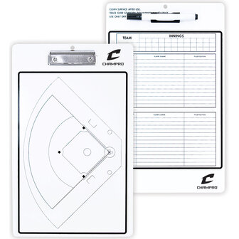 A091 - Champro Baseball / Softball Coach&#039;s Board - Dry Erase with Marker
