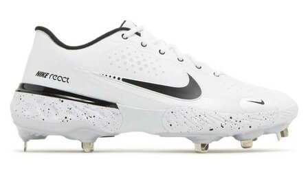 Nike Huarache 3 White Metal Cleats