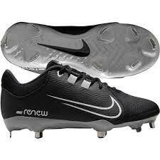 Nike Hyperdiamond 4 Black Metal Cleats