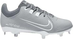 Nike Hyperdiamond 4 Grey Metal Cleats