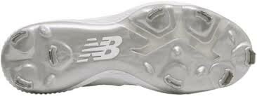 New Balance SMFUSEW3 White Metal Cleats