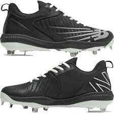 New Balance L4040BK6 Black Metal Cleats