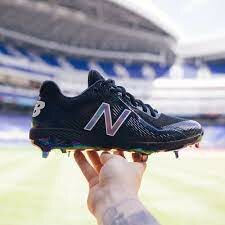 New Balance L4040AB4 Black Metal Cleats