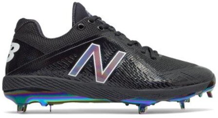 New Balance L4040AB4 Black Metal Cleats