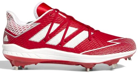 Adidas Afterburner 7 Scarlet Metal Cleats