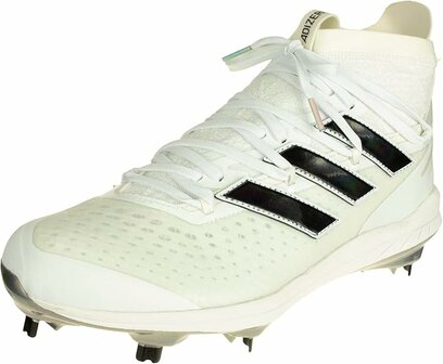 Adidas Afterburner 8 White High Metal Cleats