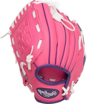 Rawlings Players Series 9&quot; Youth Glove with Soft Core Ball Pink/Purple LHT