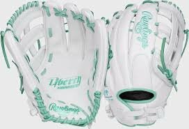 Rawlings Liberty Advanced Softball 13&quot; Outfield Glove White/Mint RHT