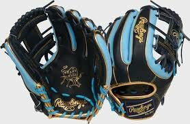 Rawlings Heart of the Hide 11.5&quot; Infield Glove Black/Colombia Blue/Gold RHT