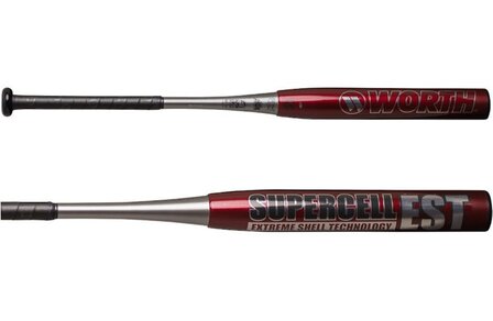 WSCRED - Worth 34&quot; Supercell EST 15&quot; Slowpitch Bat