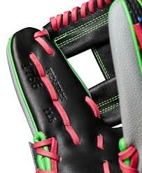 Wilson A2000 Winter 2024 1786SS 11.5&quot; Infield Glove Black Splatter/Gray/Green/Pink RHT