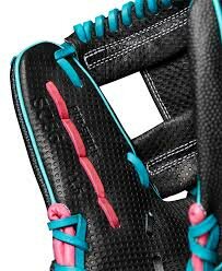 Wilson A2000 Winter 2024 SC1786SS 11.5&quot; Infield Glove Black/Pink/Teal RHT