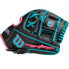 Wilson A2000 Winter 2024 SC1786SS 11.5&quot; Infield Glove Black/Pink/Teal RHT