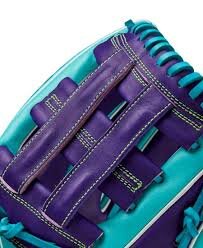 Wilson A2000 Winter 2024 DW5 12&quot; Infield Glove Teal/Purple/White RHT