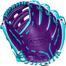 Wilson A2000 Winter 2024 DW5 12&quot; Infield Glove Teal/Purple/White RHT