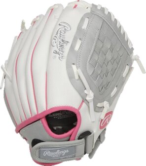 Rawlings Youth Fastpitch 10.5&quot; All-Round Glove White/Gray/Pink RHT