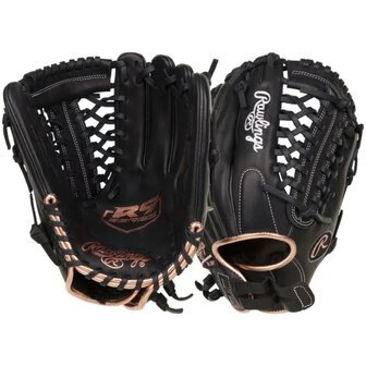 Rawlings R9 Softball 12&quot; Infield/Pitcher Glove Black RHT