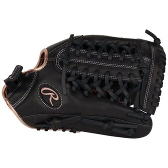 Rawlings R9 Softball 12&quot; Infield/Pitcher Glove Black RHT