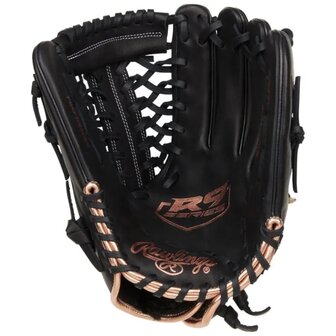 Rawlings R9 Softball 12&quot; Infield/Pitcher Glove Black RHT