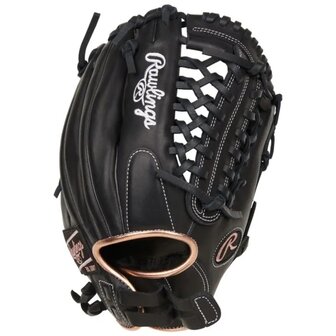 Rawlings R9 Softball 12&quot; Infield/Pitcher Glove Black RHT