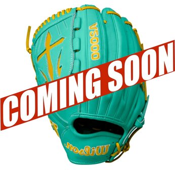 Wilson A2000 Fall 2024 B23 12&quot; Pitcher Glove Seafoam/Yellow LHT