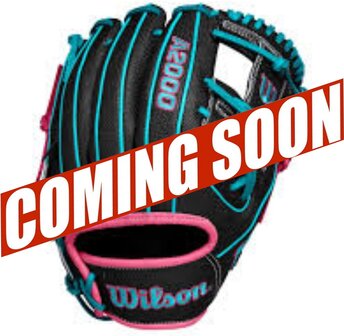 Wilson A2000 Winter 2024 SC1786SS 11.5&quot; Infield Glove Black/Pink/Teal RHT