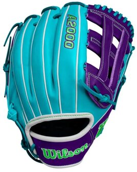 Wilson A2000 Winter 2024 DW5 12&quot; Infield Glove Teal/Purple/White RHT