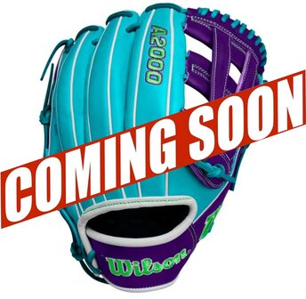 Wilson A2000 Winter 2024 DW5 12&quot; Infield Glove Teal/Purple/White RHT