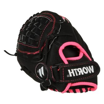 Worth Storm 10.5&quot; Youth Glove Black/Pink LHT