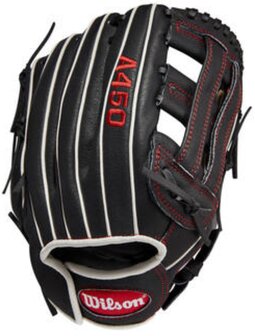 Wilson A450 11&quot; Infield Glove Black/Tan RHT