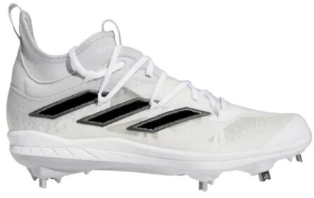 Adidas Afterburner 9 Lightlock White Metal Cleats