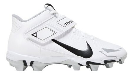 Nike Trout 8 White High Rubber Cleats Beeball